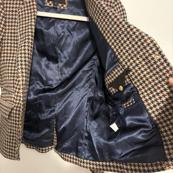 J. Crew Tan and Black Houndstooth Blazer - Picture 11 of 13